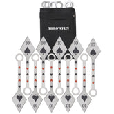 THROWFUN 5/10 Pack 9Cr17 stainless steel- 7.48''(length) 0.1''(thick) , throwing knives set  Full-Tang Throwing Set, with Nylon Sheath for Competition and Recreation Silvery Darts-FB-YF019